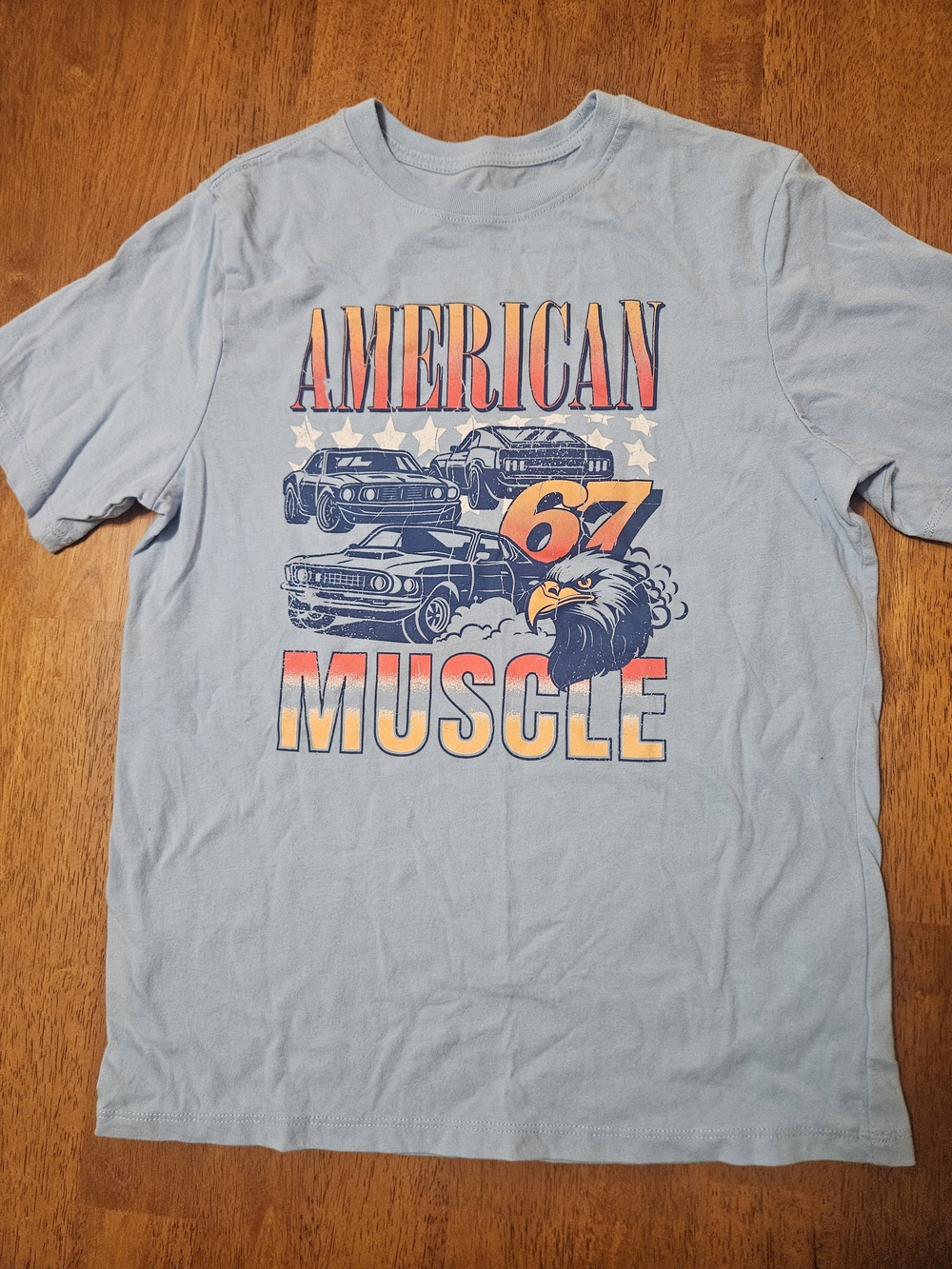 Kids American Muscle '67 Graphic Tee - Light Blue